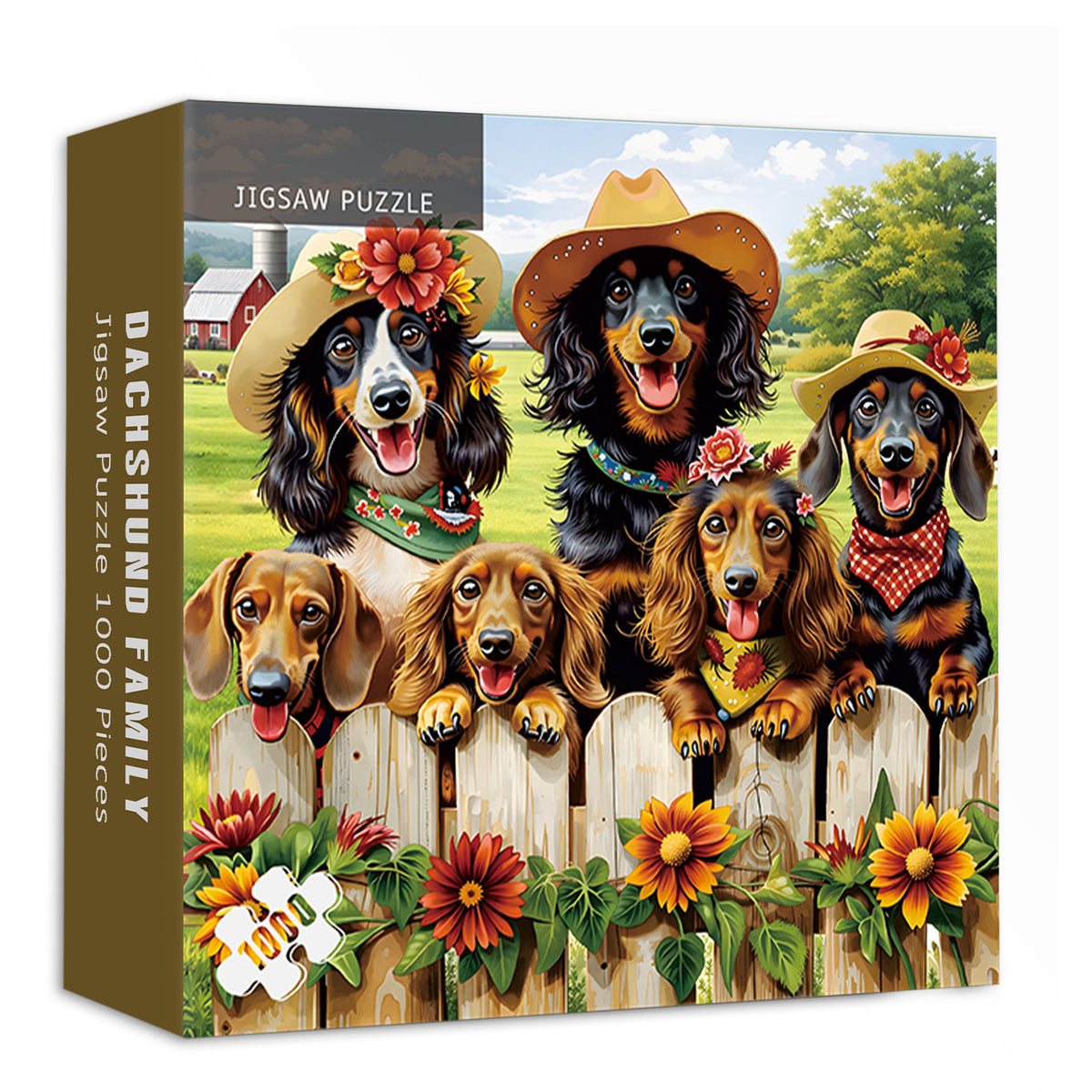Dachshund Family Jigsaw Puzzle 1000 Pieces