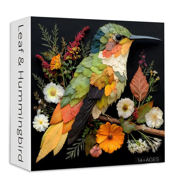 Leaf &Hummingbird Jigsaw Puzzle 1000 Pieces – Pickforu Puzzle