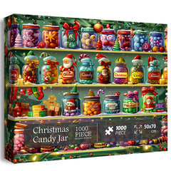 Christmas Candy Jar Jigsaw Puzzles 1000 Pieces