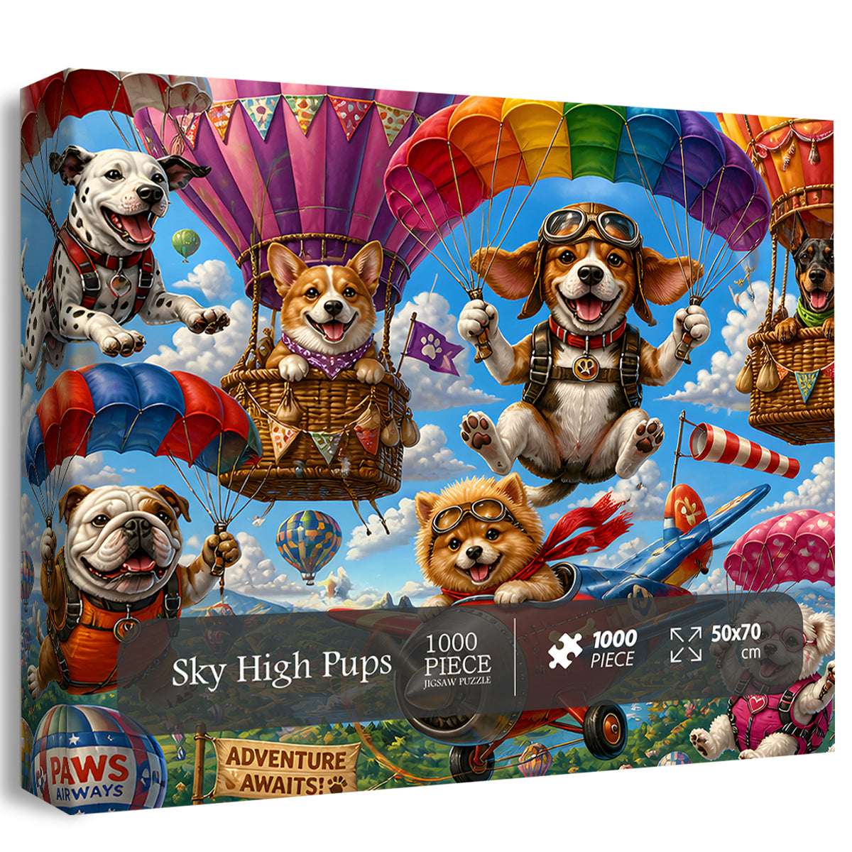 Sky High Pups Jigsaw Puzzle 1000 Pieces