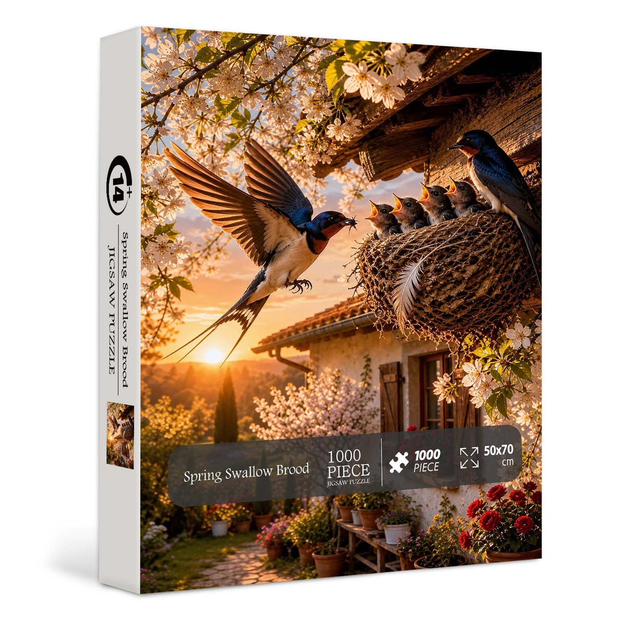 Spring Swallow Brood Jigsaw Puzzle 1000 Pieces