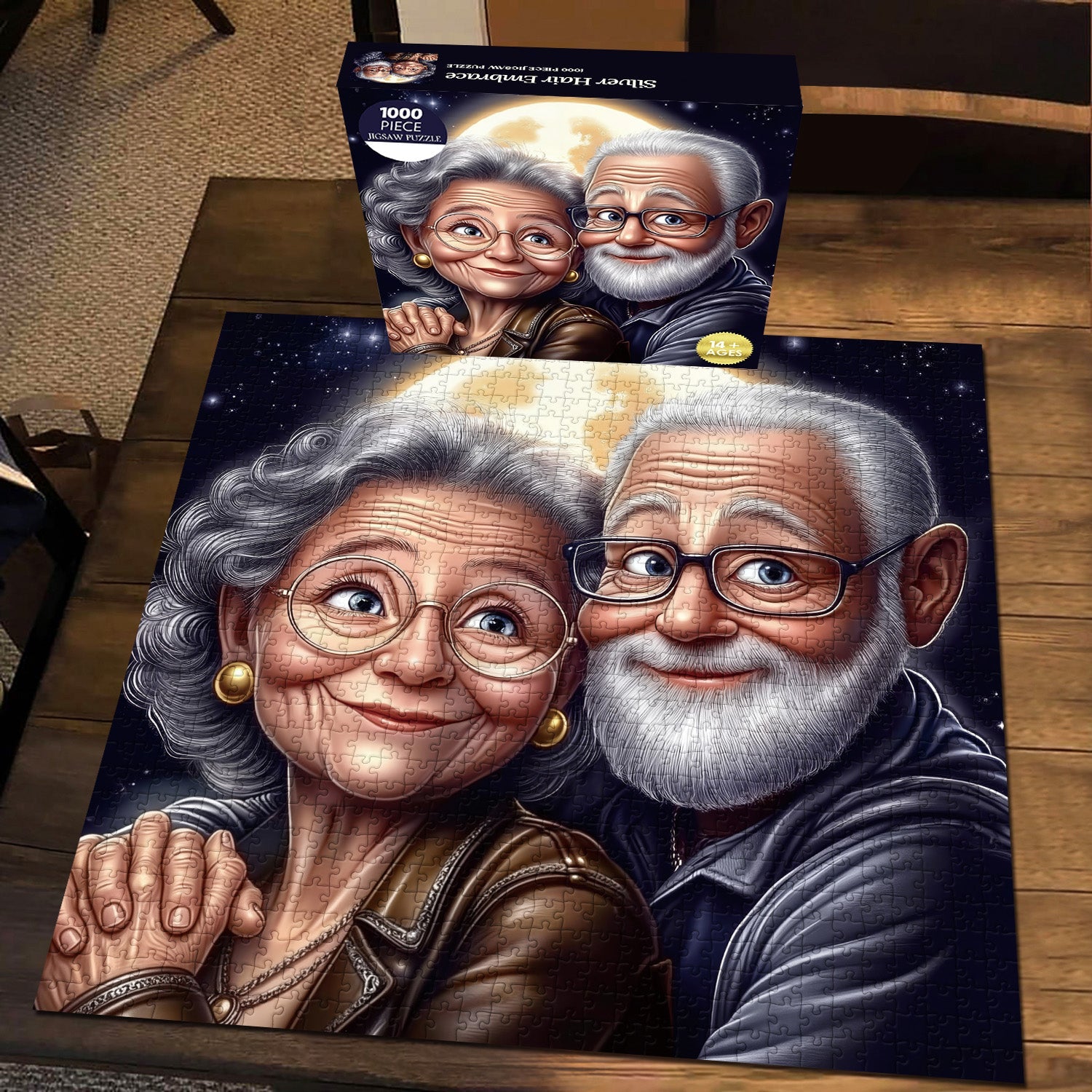 Puzzle Silver Hair Embrace 1000 pièces