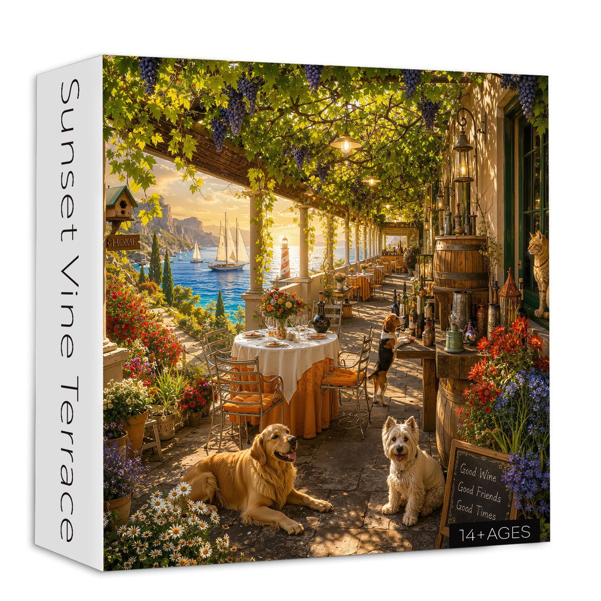 Sunset Vine Terrace Jigsaw Puzzle 1000 Pieces