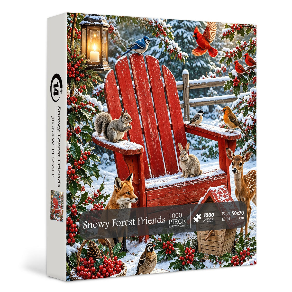 Snowy Forest Friends Jigsaw Puzzle 1000 Pieces