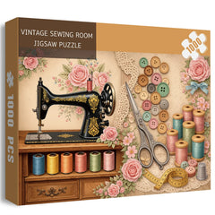 Vintage Nähzimmer Puzzle 1000 Teile