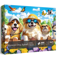 Kawaii Dog Squad Jigsaw Puzzle 1000 Pieces