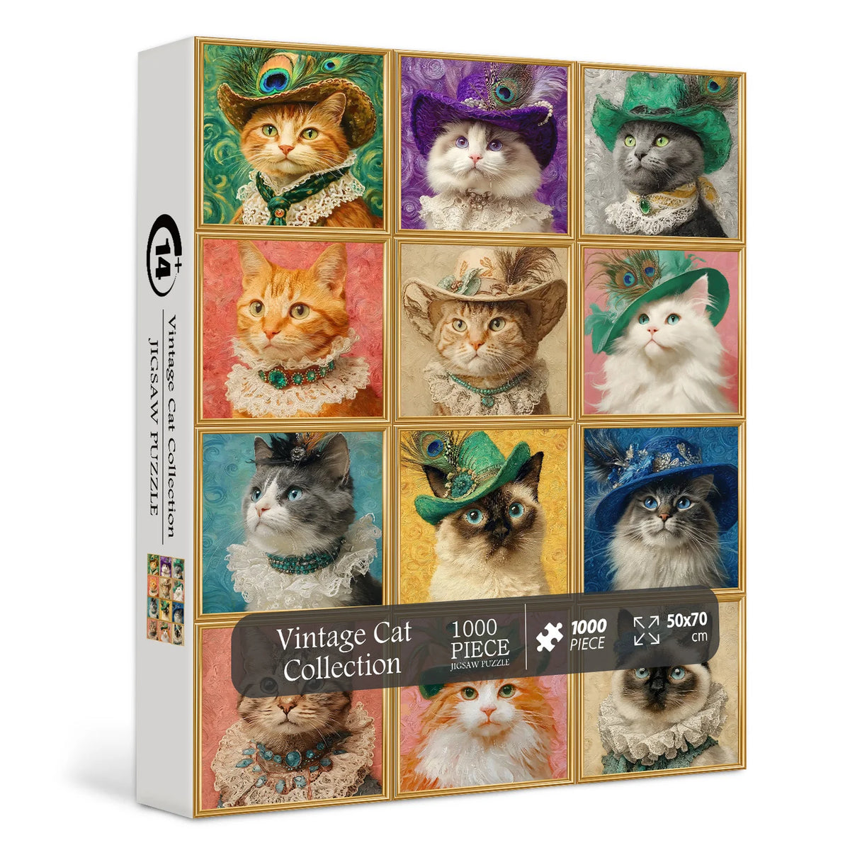Vintage Cat Collection Jigsaw Puzzle 1000 Pieces