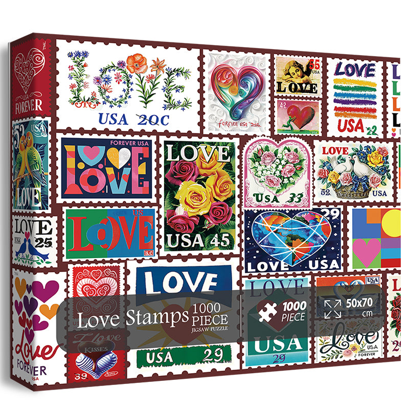 Love Stamps Jigsaw Puzzles 1000 Pieces