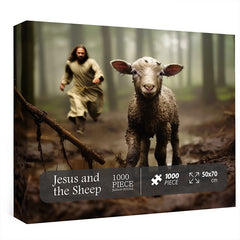 Jesus and the Sheep Jigsaw Puzzle 1000 Pieces