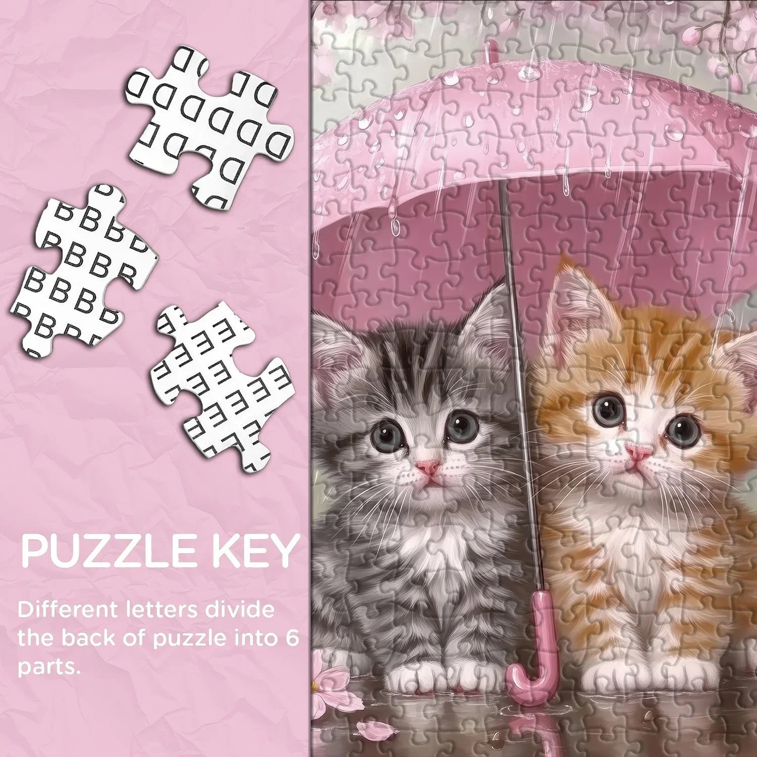 Pioggia gattini puzzle 1000 pezzi