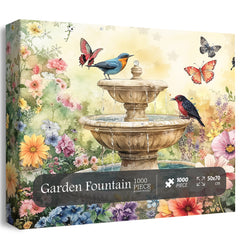 Garden Fountain Jigsaw Puzzle 1000 Pieces