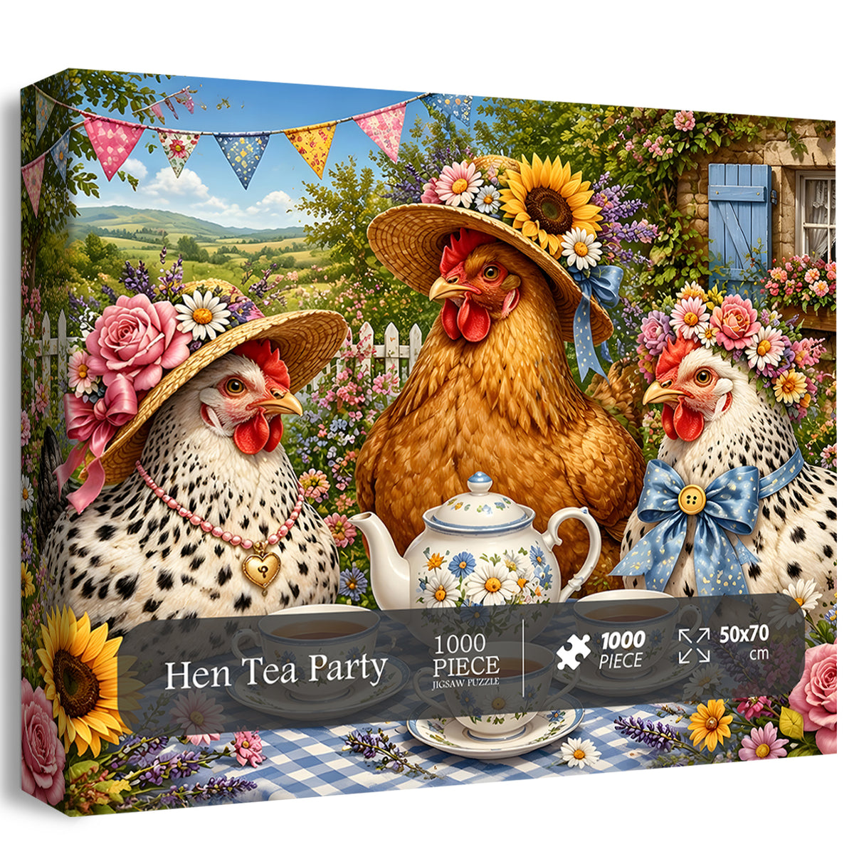 Hen Tea Party Jigsaw Puzzle 1000 Pieces