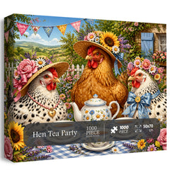 Hen Tea Party Jigsaw Puzzle 1000 Pieces