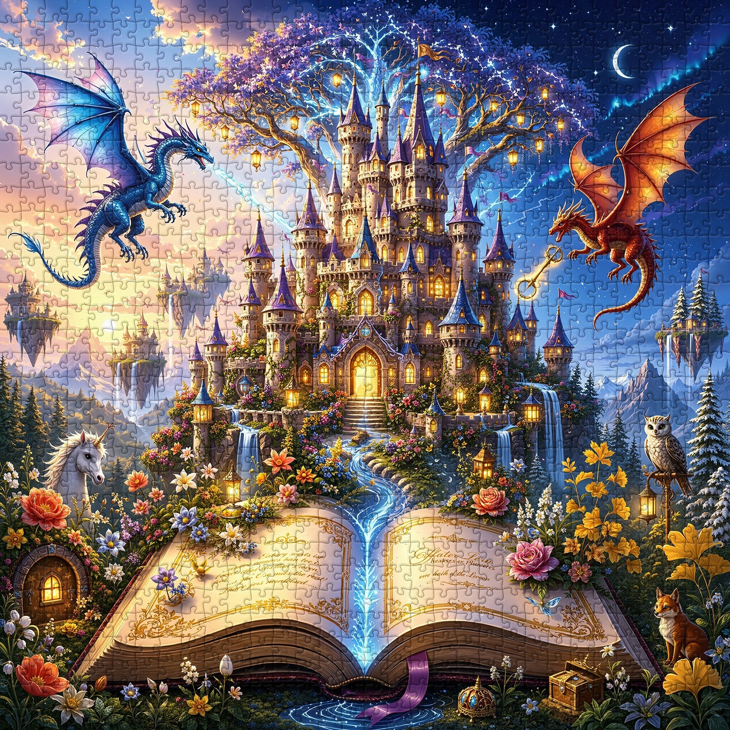 Dual Dragon Tale Jigsaw Puzzle 1000 Pieces