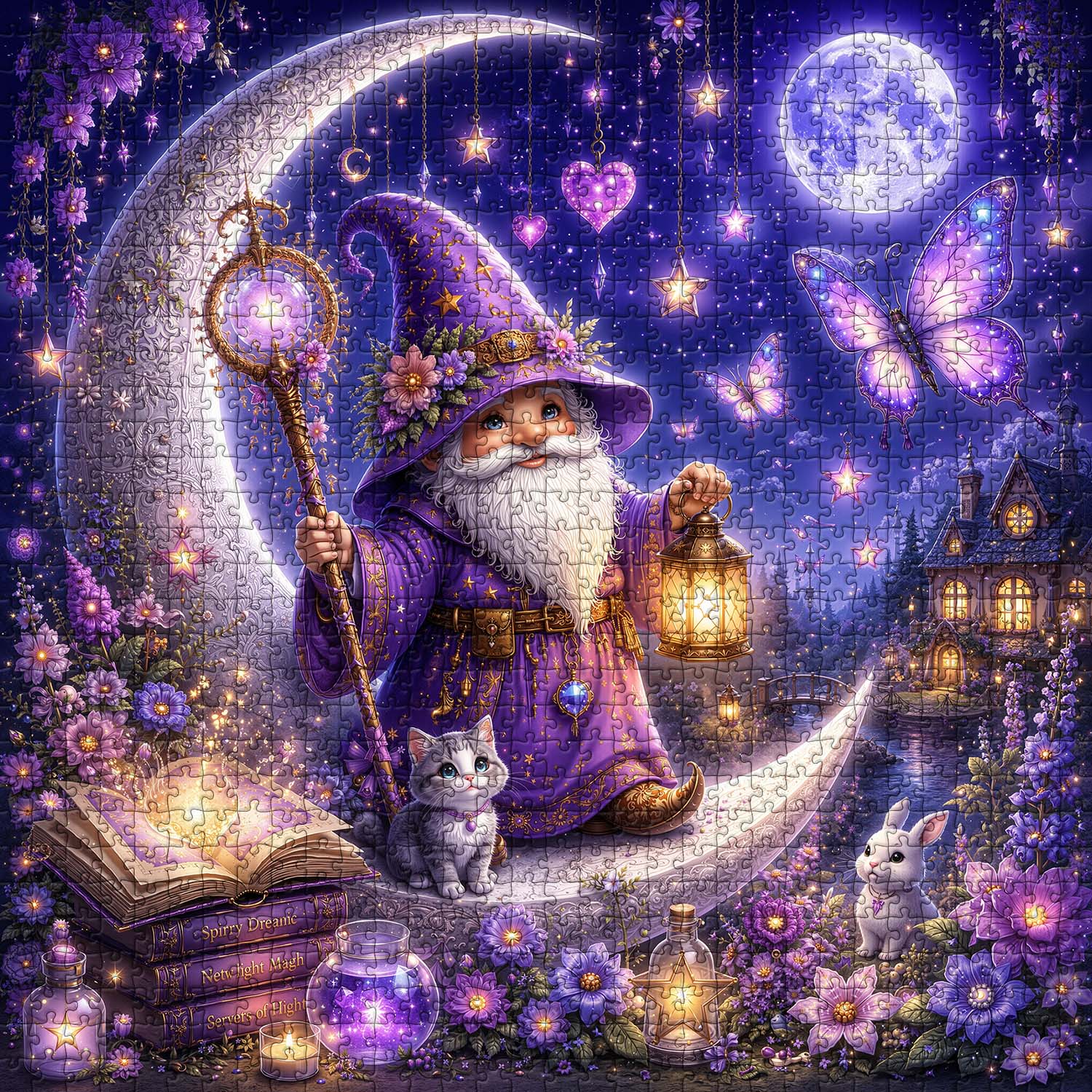 Starry Gnome Dream Jigsaw Puzzle 1000 Pieces
