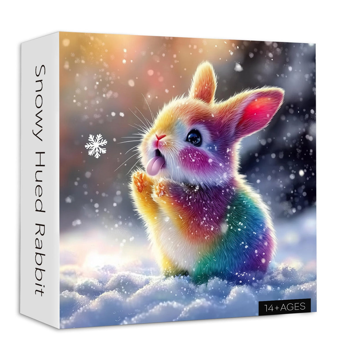 Puzzle Lapin aux teintes enneigées 1000 pièces