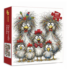 The Scruffy Chicks Jigsaw Puzzle 1000 Pieces