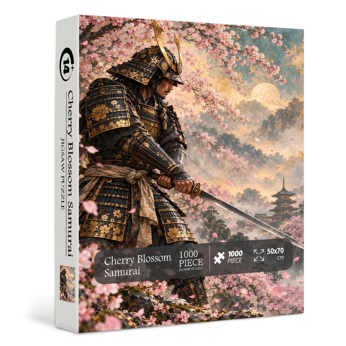 Cherry Blossom Samurai Jigsaw Puzzle 1000 Pieces