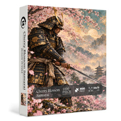 Cherry Blossom Samurai Jigsaw Puzzle 1000 Pieces