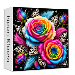Neon Bloom Jigsaw Puzzle 1000 Pieces