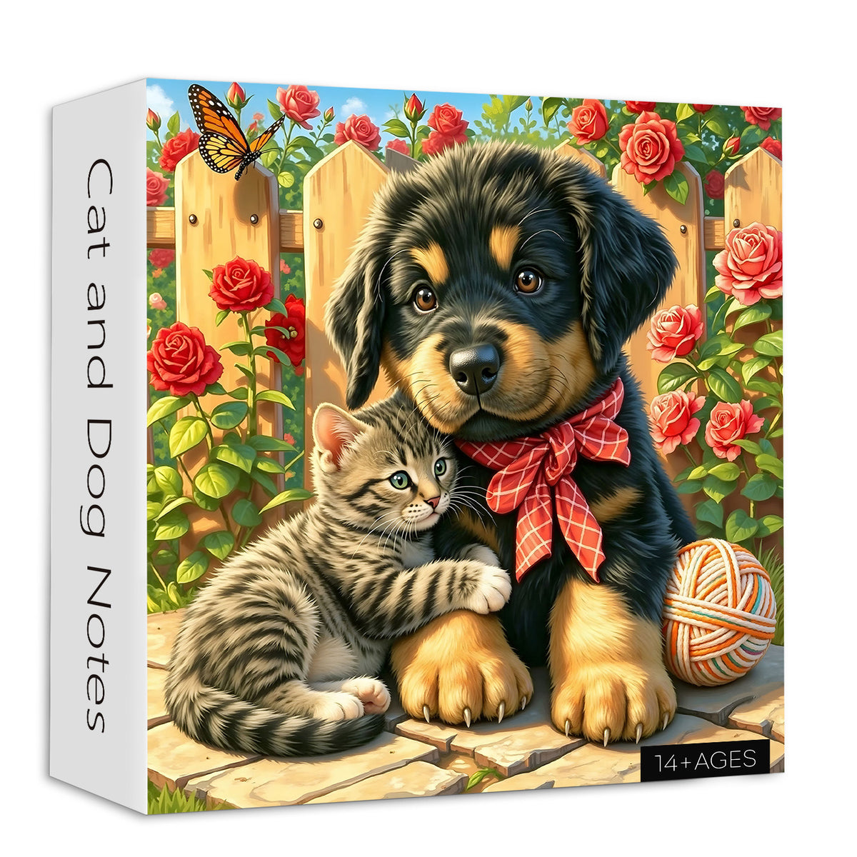 Cat and Dog Notes Jigsaw Puzzle 1000 Pieces
