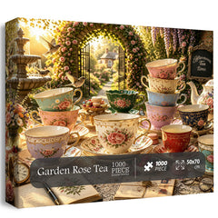 Garden Rose Tea Jigsaw Puzzle 1000 Pieces