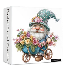 Pastel Floral Gnome Jigsaw Puzzle 1000 Pieces