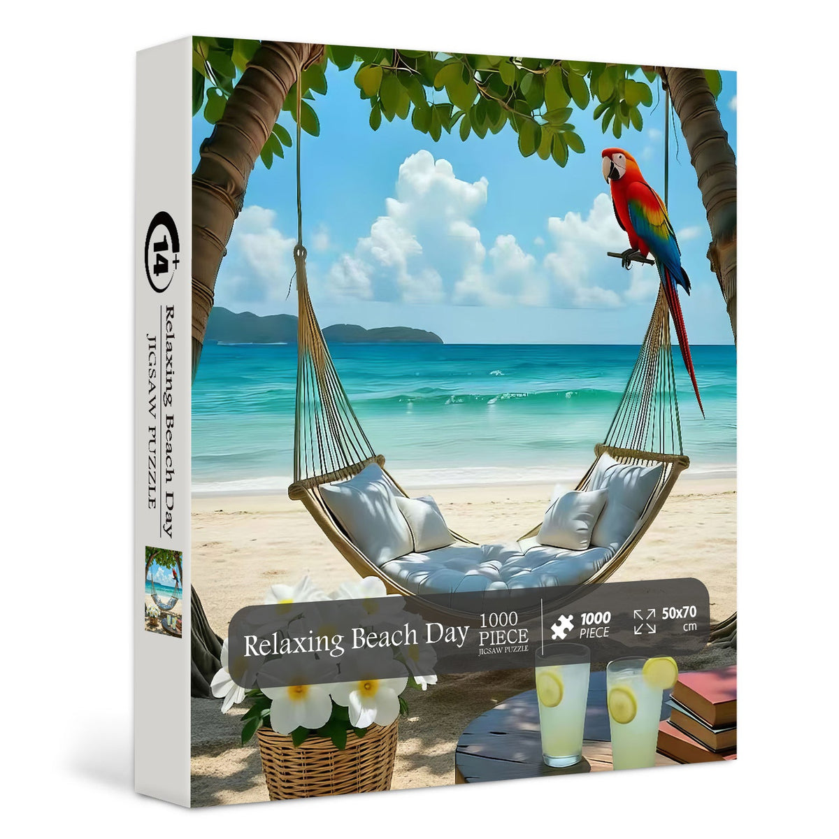 Entspannender Strandtag-Puzzle, 1000 Teile