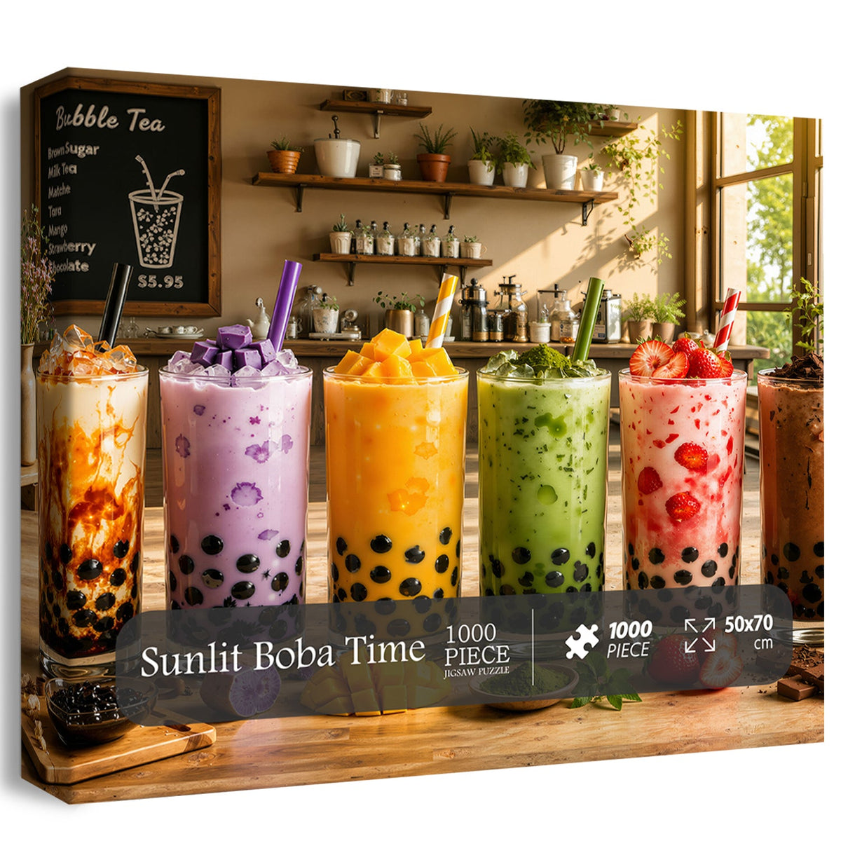 Sunlit Boba Time Jigsaw Puzzle 1000 Pieces
