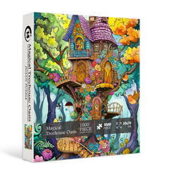 Magical Treehouse Oasis Jigsaw Puzzle 1000 Pieces