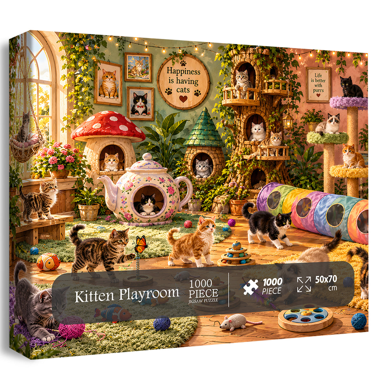 Kitten Playroom Jigsaw Puzzle 1000 Pieces