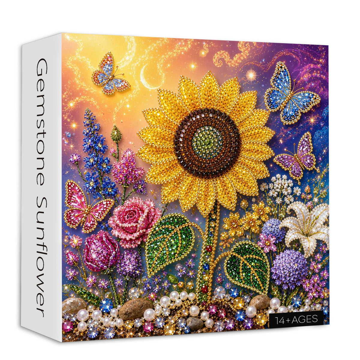 Gemstone Sunflower Jigsaw Puzzle 1000 Pieces