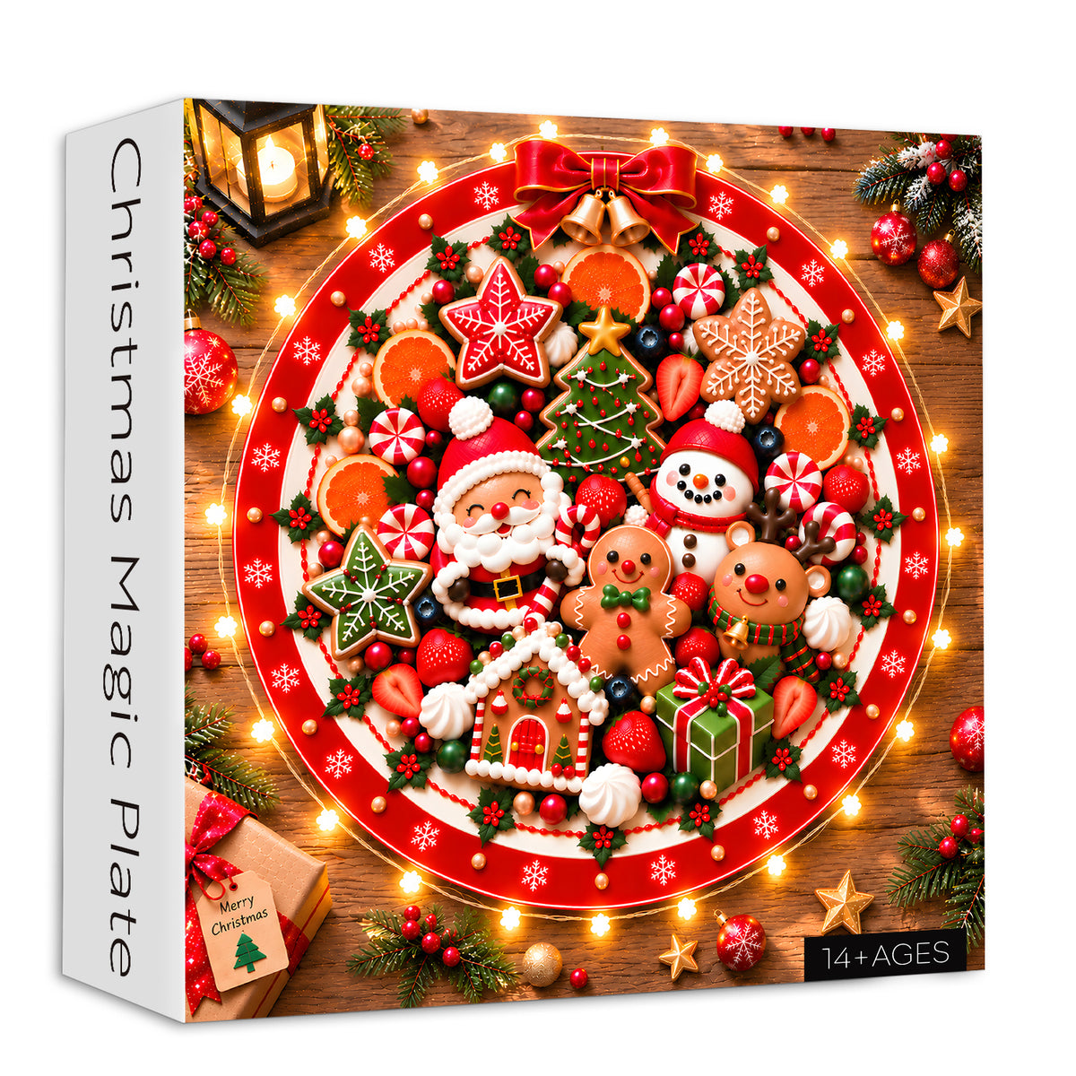 Christmas Magic Plate Jigsaw Puzzle 1000 Pieces