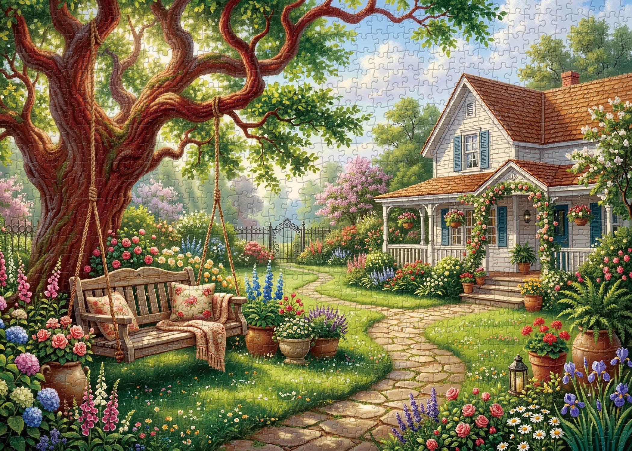 Sunny Swing Garden Puzzle 1000 Teile