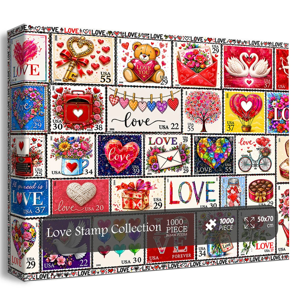 Love Stamp Collection Puzzle 1000 Teile