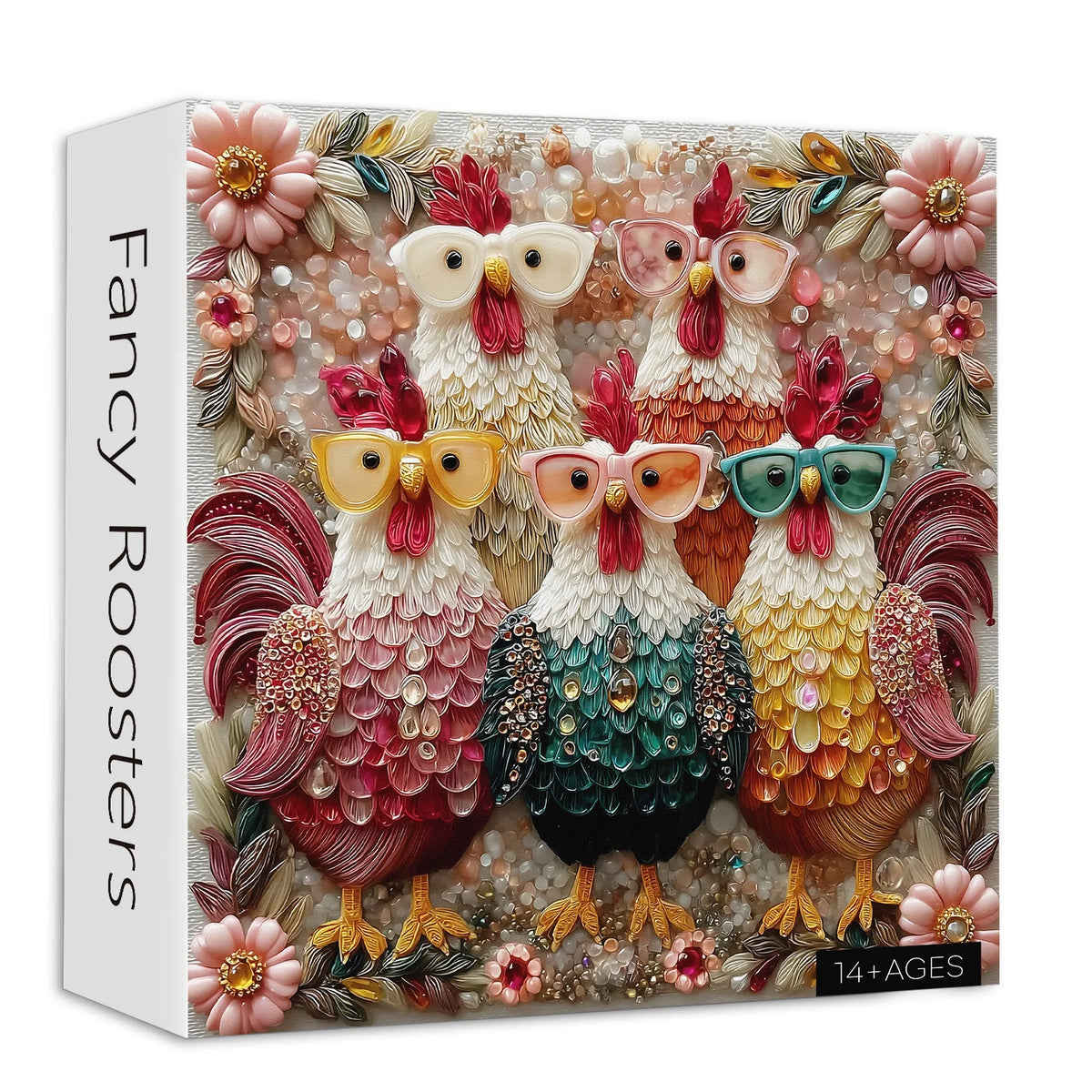 Fancy Roosters Jigsaw Puzzle 1000 Pieces