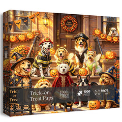 Trick-or-Treat Pups Jigsaw Puzzle 1000 Pieces