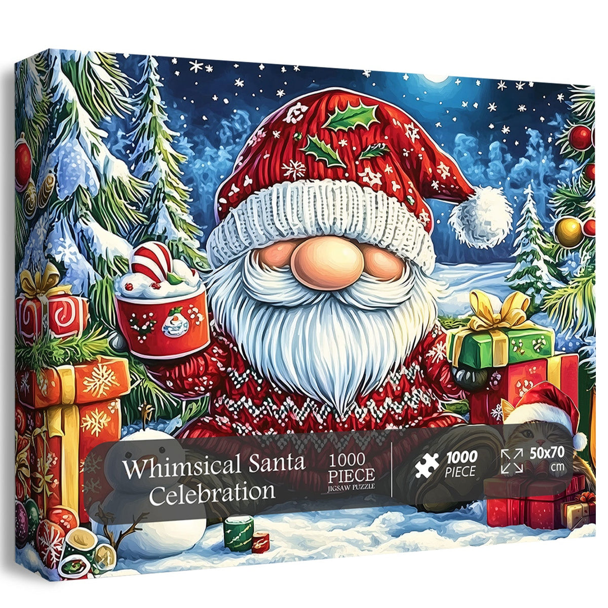 Célébration du Père Noël fantaisiste Puzzle 1000 pièces