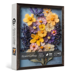 Collage de fleurs puzzle 1000 pièces