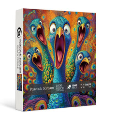 Peacock Scream Jigsaw Puzzles 1000 Pieces