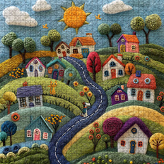 Wunderliches Wolldorf-Puzzle 1000 Teile