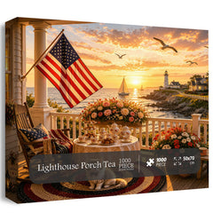 Lighthouse Porch Tea Jigsaw Puzzle 1000 Pieces