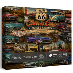 Vintage Classic Cars Jigsaw Puzzle 1000 Pieces