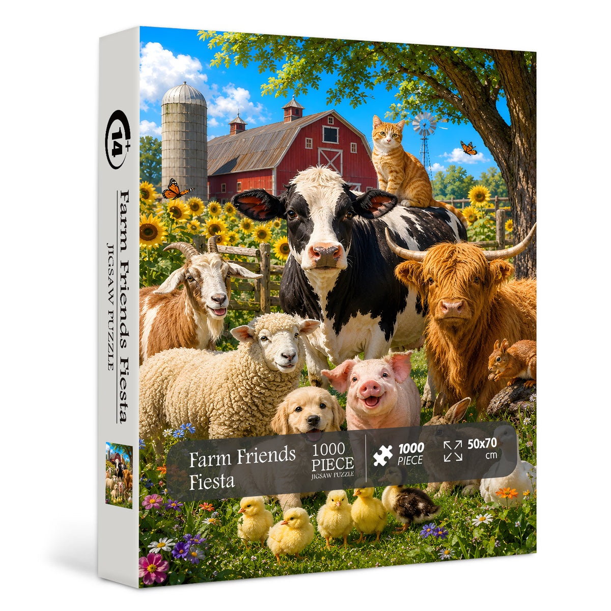 Farm Friends Fiesta Jigsaw Puzzle 1000 Pieces