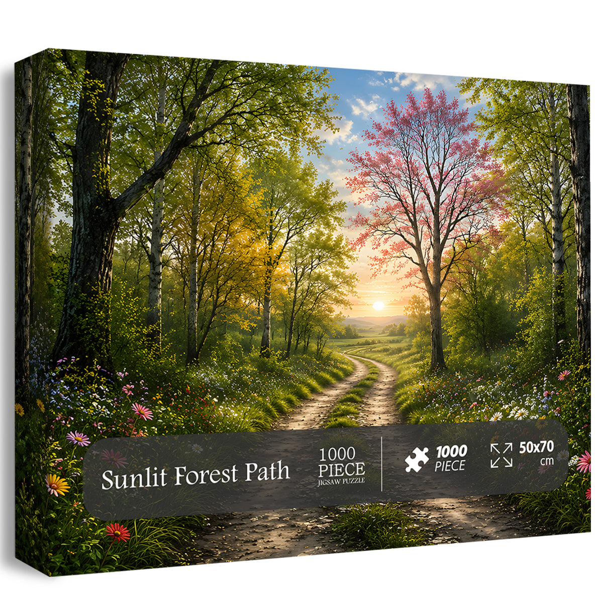 Sunlit Forest Path Puzzle 1000 Teile