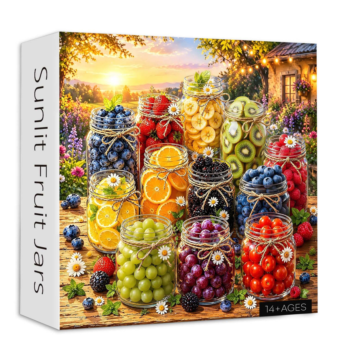 Sunlit Fruit Jars Jigsaw Puzzle 1000 Pieces