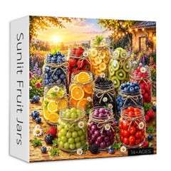 Sunlit Fruit Jars Jigsaw Puzzle 1000 Pieces