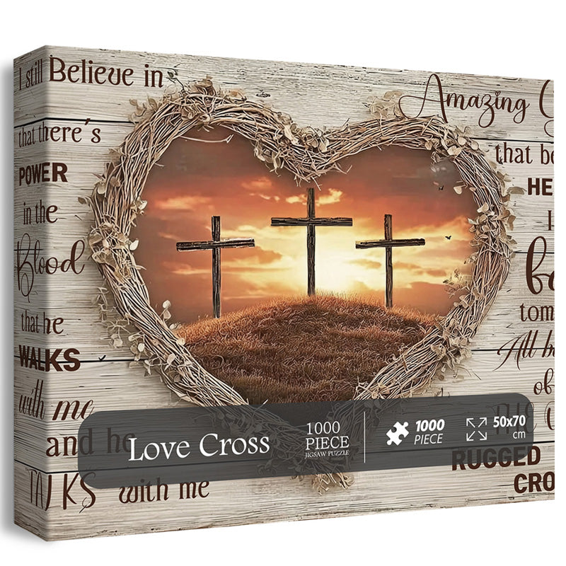 LOVE CROSS PUBLIP DE JIGSAW 1000 PIÈCES