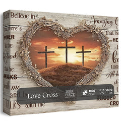 LOVE CROSS PUBLIP DE JIGSAW 1000 PIÈCES
