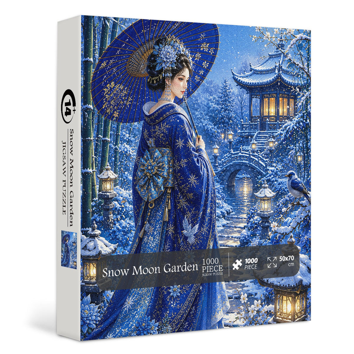 Snow Moon Garden Jigsaw Puzzle 1000 Pieces